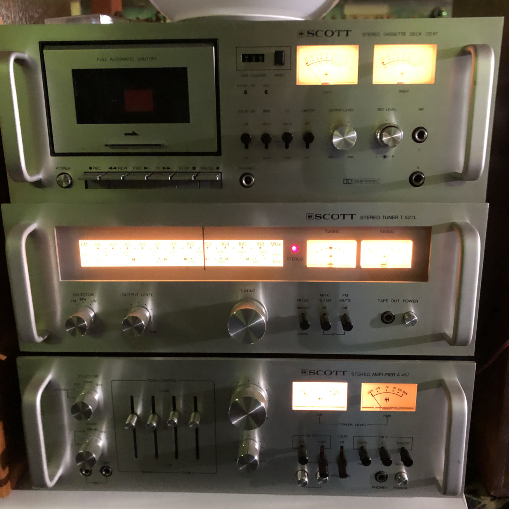 SCOTT Stéréo Cassette, SCOTT Stéréo amplifier A 457, SCOTT Stereo Tuner T 527L