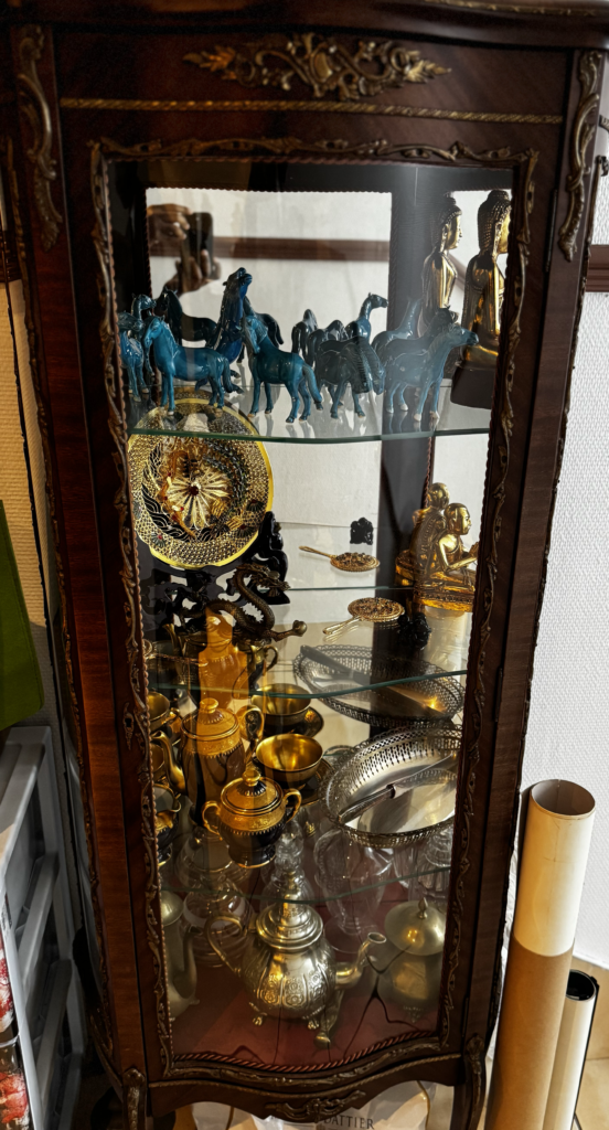 Vitrine d'angle, art déco